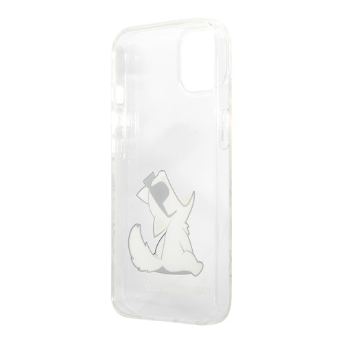 Чехол Karl Lagerfeld Choupette Fun Hard для iPhone 13, прозрачный