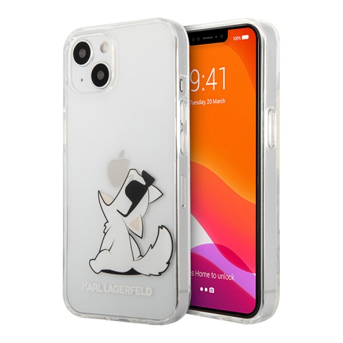 Чехол Karl Lagerfeld Choupette Fun Hard для iPhone 13, прозрачный