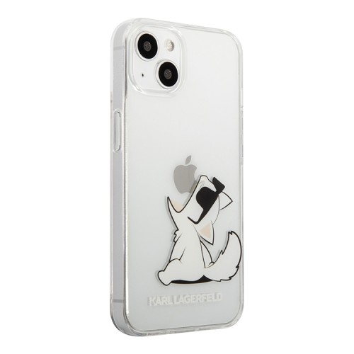 Чехол Karl Lagerfeld Choupette Fun Hard для iPhone 13, прозрачный