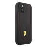 Ferrari чехол Curved with metal logo Hard для iPhone 13, черный