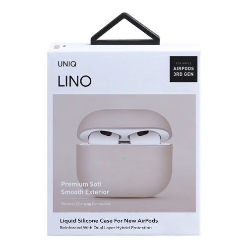 Чехол Uniq LINO Liquid silicone для AirPods 3 (2021), розовый