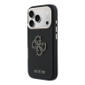 Guess для iPhone 17 Pro Max чехол Saffiano Full Wrapped 4G Big Resin logo Metal Cam Hard Black