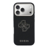 Guess для iPhone 17 Pro Max чехол Saffiano Full Wrapped 4G Big Resin logo Metal Cam Hard Black