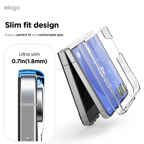 Elago для Galaxy Z Flip7 чехол Magnetic PC Clear (MagSafe)