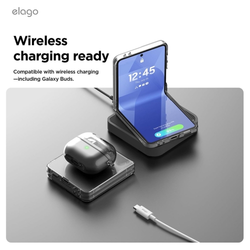 Elago для Galaxy Z Flip7 чехол Magnetic PC Clear (MagSafe)