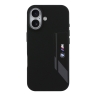BMW для iPhone 17 чехол M-series Liquid silicone Vertical logo Hard Black (MagSafe)