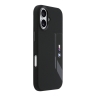BMW для iPhone 17 чехол M-series Liquid silicone Vertical logo Hard Black (MagSafe)