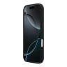 BMW для iPhone 17 чехол M-series Liquid silicone Vertical logo Hard Black (MagSafe)