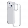 Чехол Baseus Crystal case для iPhone 13, серая рамка