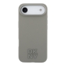 DKNY для iPhone Air чехол Liquid Silicone Stack Metal logo Hard Beige (MagSafe)