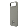 DKNY для iPhone Air чехол Liquid Silicone Stack Metal logo Hard Beige (MagSafe)