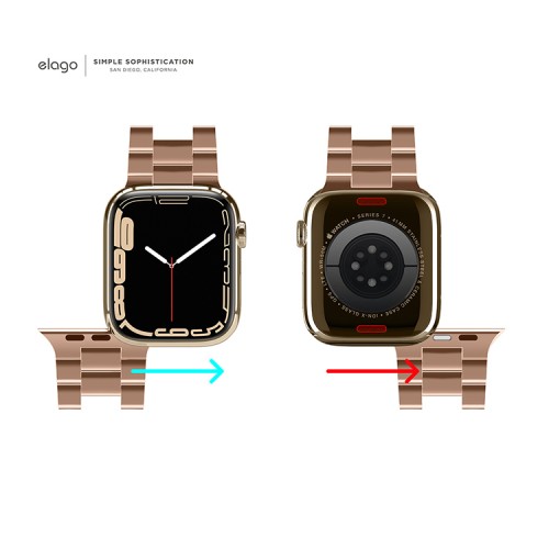 Ремешок Elago Metal Band для Apple Watch 49-46-45-44 mm, Rose Gold