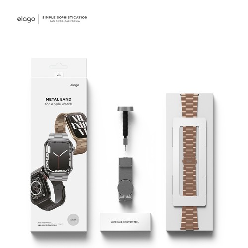 Ремешок Elago Metal Band для Apple Watch 49-46-45-44 mm, Rose Gold