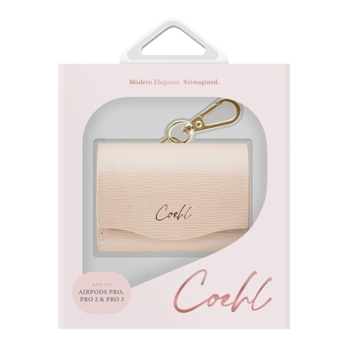 Uniq для Airpods Pro 1/2/3 чехол COEHL Mirelle Wallet case Shell Pink