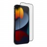 Защитное стекло Uniq OPTIX Vivid для iPhone 14 | 13 | 13 Pro, черная рамка (+installer)