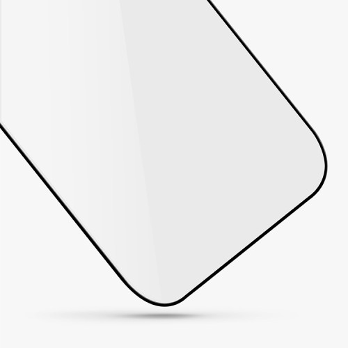 Защитное стекло Uniq OPTIX Vivid для iPhone 14 | 13 | 13 Pro, черная рамка (+installer)
