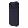 Чехол Nillkin CamShield Silky Silicone для iPhone 14, Dark Purple
