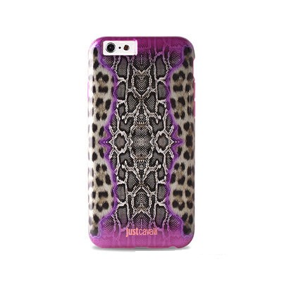 Чехол Just Cavalli Python Leopard для iPhone 6/6s, розовый