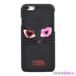 Чехол Karl Lagerfeld Choupette in love 2 Hard для iPhone 6/6s, черный