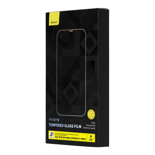 Baseus SuperCeramic glass (Dust-proof) для iPhone 14 Plus | 13 Pro Max (2 шт), прозрачное