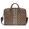 Сумка Guess 4G Stripes Bag для ноутбуков 15-16 дюймов, коричневая