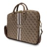 Сумка Guess 4G Stripes Bag для ноутбуков 15-16 дюймов, коричневая
