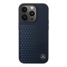 Чехол Mercedes Liquid Silicone Stars Horyzontal Hard для iPhone 14 Pro Max, синий