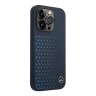 Чехол Mercedes Liquid Silicone Stars Horyzontal Hard для iPhone 14 Pro Max, синий