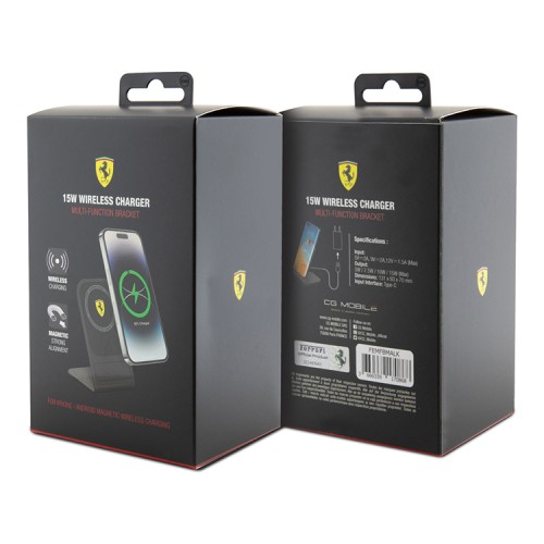 Ferrari Беспроводное СЗУ MagSafe Wireless Desk charger with Stand 15W Gunmetal