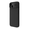 Nillkin для iPhone 15 Plus чехол CamShield Silky Silicone Classic Black