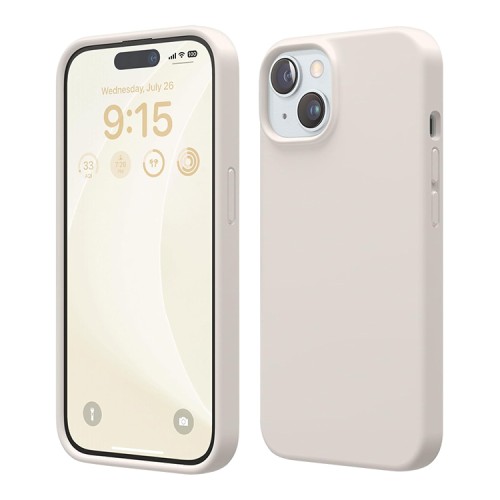 Elago для iPhone 15 Plus чехол Soft silicone (Liquid) Stone