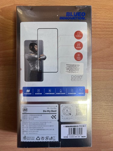 BlueO стекло для iPhone 15 Pro Max, 3D Curved Hot Bending Black (+installer)