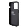 BMW для iPhone 15 Pro Max чехол M-Collection PU Quilted Tricolor Hard Black