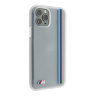 Чехол BMW M-Collection Translucent silicone Vert stripe для iPhone 11 Pro, прозрачный
