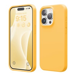 Elago для iPhone 15 Pro Max чехол Soft silicone (Liquid) Sunshine