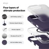Elago для iPhone 16 Pro чехол Soft silicone (Liquid) Deep Purple (MagSafe)