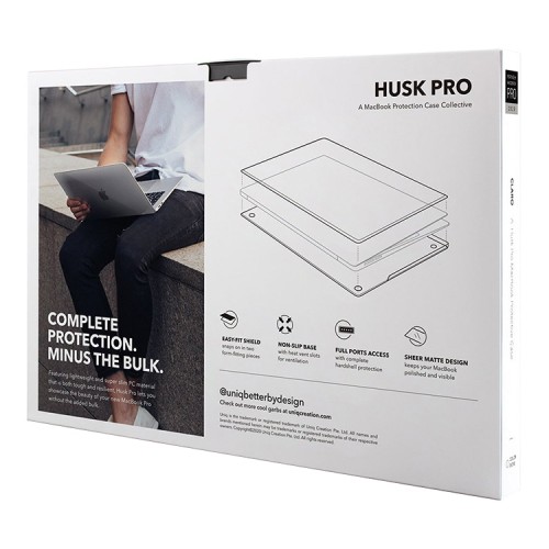 Чехол Uniq HUSK Pro Claro для MacBook Pro 13 (2020), прозрачный