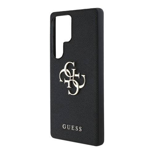 Guess для Galaxy S25 Ultra чехол PU Grained leather 4G Big metal logo Hard Black