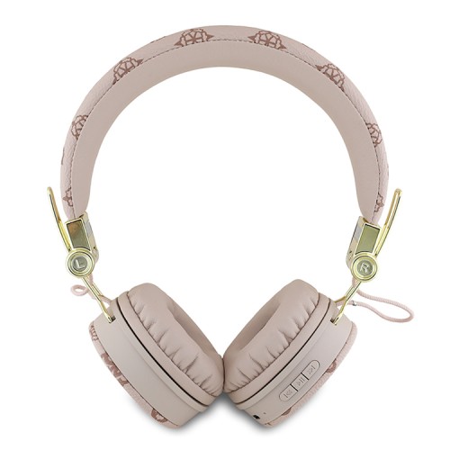 Guess наушники беспроводные накладные Bluetooth HP Round ENC Peony with Script Metal Logo Brown