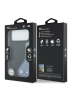 BMW для iPhone 17 Pro Max чехол M-series PU Carbon/Smooth Metal logo Hard Black/Blue (MagSafe)