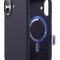 Elago для iPhone 17 чехол Magnetic Silicone Deep Purple (MagSafe)
