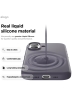 Elago для iPhone 17 чехол Magnetic Silicone Deep Purple (MagSafe)