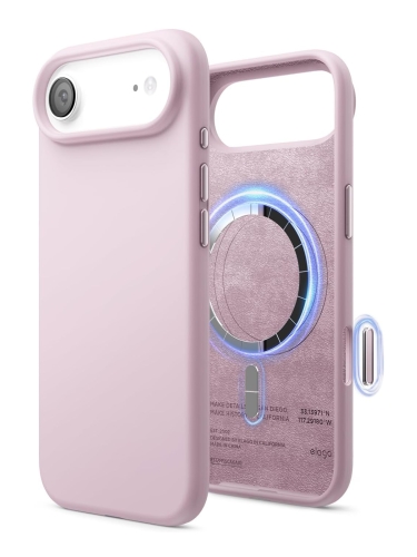 Elago для iPhone Air чехол Magnetic Silicone Light Lilac (MagSafe)
