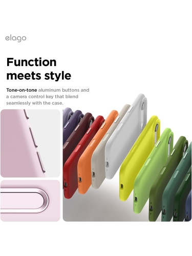 Elago для iPhone Air чехол Magnetic Silicone Light Lilac (MagSafe)