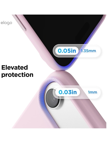 Elago для iPhone Air чехол Magnetic Silicone Light Lilac (MagSafe)