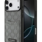 Karl Lagerfeld для iPhone 17 Pro чехол PU Saffiano Monogram with Cardslot Hard Silver