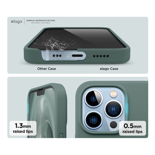 Чехол Elago Soft Silicone для iPhone 13 Pro Max, зеленый