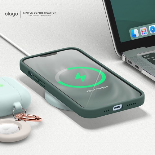 Чехол Elago Soft Silicone для iPhone 13 Pro Max, зеленый