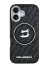 Karl Lagerfeld для iPhone 17 чехол IML NFT Choupette Head on logo Metal Cam Hard Black (MagSafe)