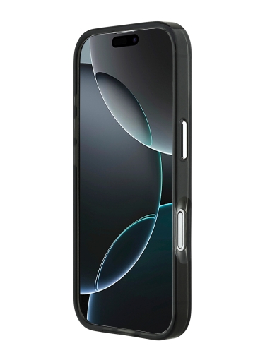 Karl Lagerfeld для iPhone 17 чехол IML NFT Choupette Head on logo Metal Cam Hard Black (MagSafe)